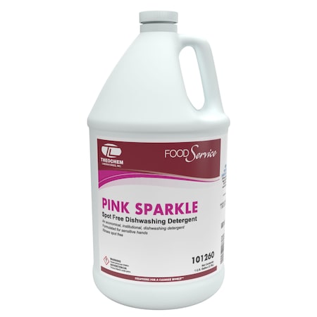 Theochem PINK SPARKLE -4/1 GL CASE, Manual Dishwashing Liquid, 4PK 101260-99991-7G